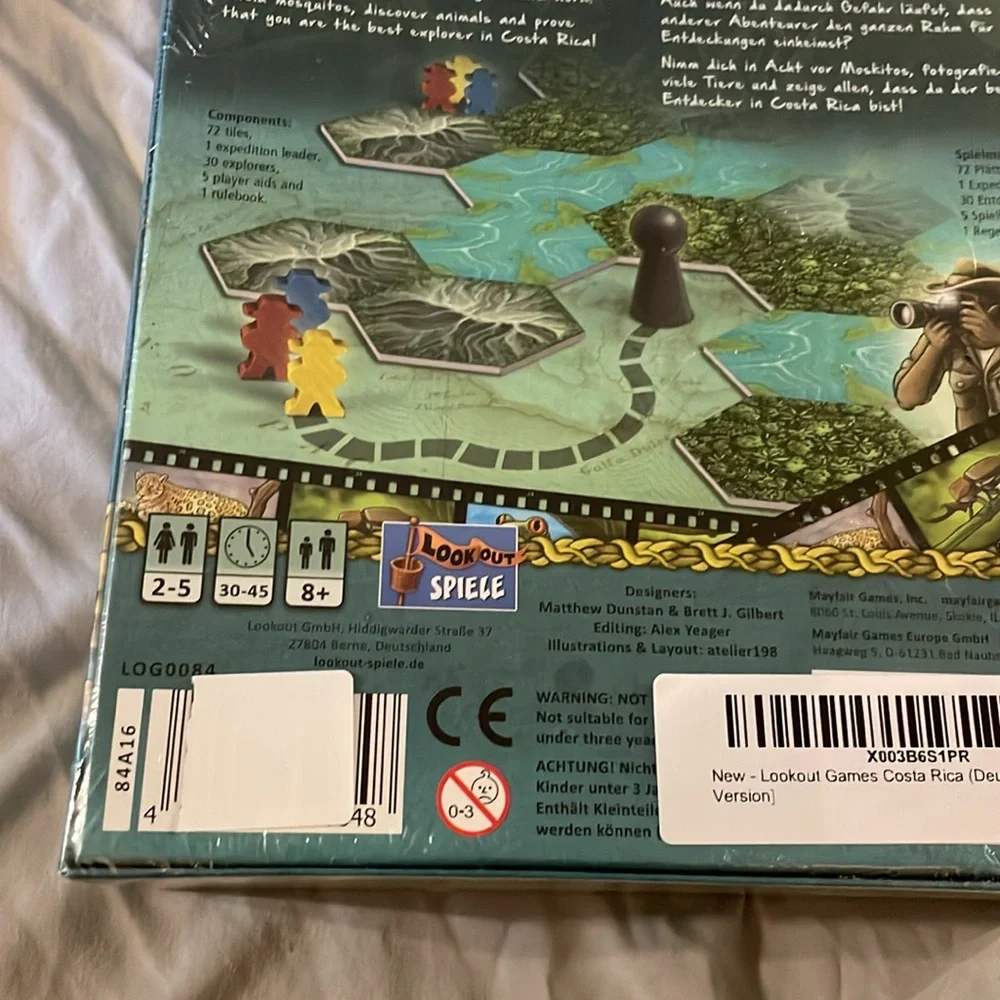 NWT Costa Rica Board Game by Mayfair Games
